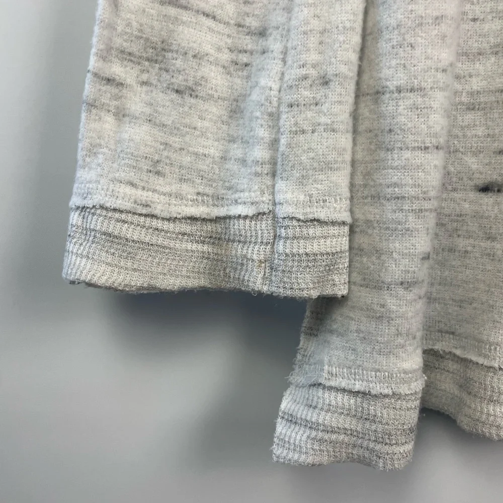 Maeve by Anthropologie Gray Super Soft Risa Hacci Tunic‎ Cowl Neck Sweater
